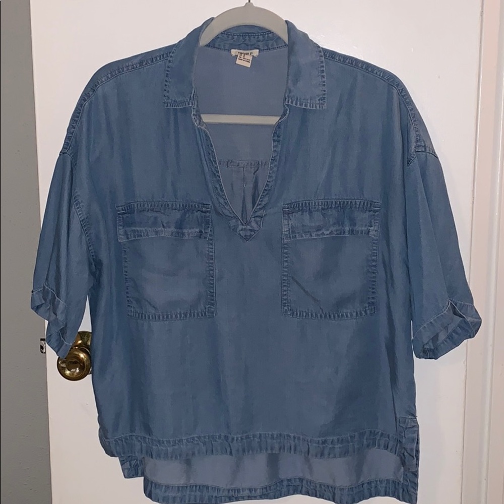 Denim top